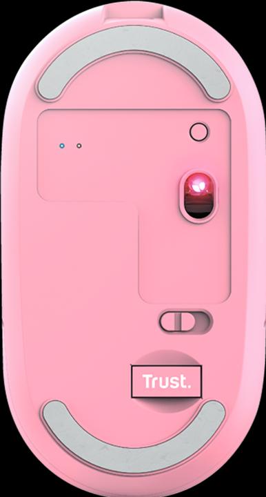 Image du produit Trust Mouse Puck Rechargeable Rose (Sans fil)