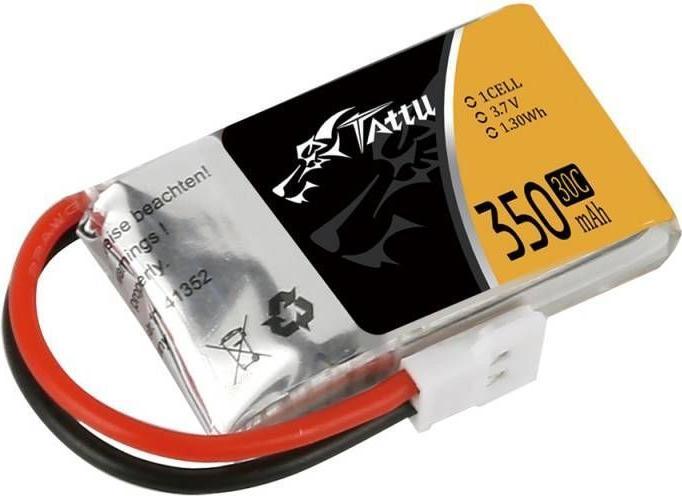 Image du produit Tattu Accu RC LiPo 350 mAh 3.7 V 30C (3.70 V, 350 mAh)