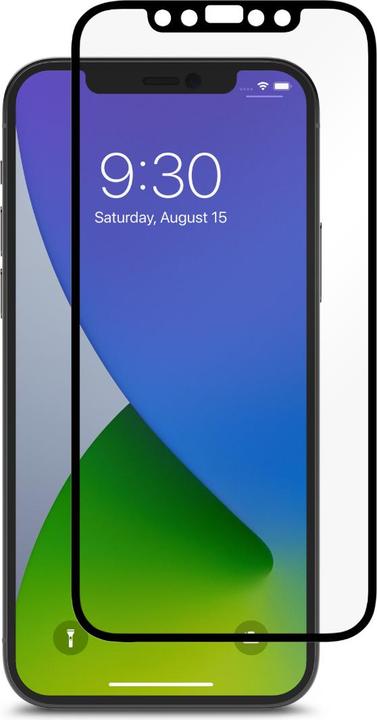 Moshi iVisor AG Anti-glare Screen Protector for iPhone 12/12 Pro (Clear/Matte) - Black (1 Piece, Apple iPhone 12, Apple iPhone 12 Pro)