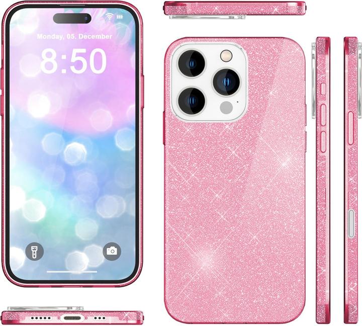 Immagine prodotto Nalia Copertina ibrida glitterata (Apple iPhone 16 Pro)