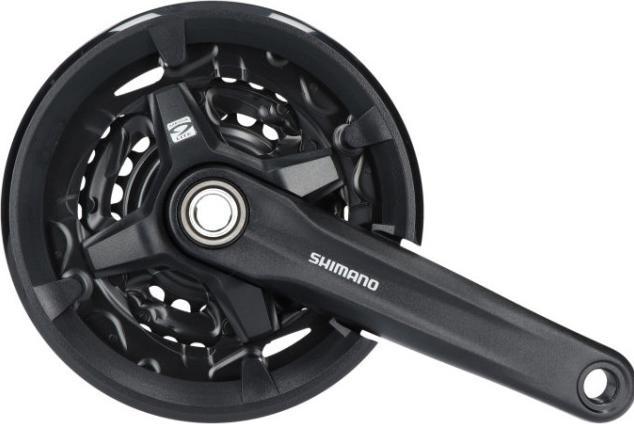 Actual product image Shimano FC-MT210 crankset 40/30/22 teeth 3x9-speed (170 mm)