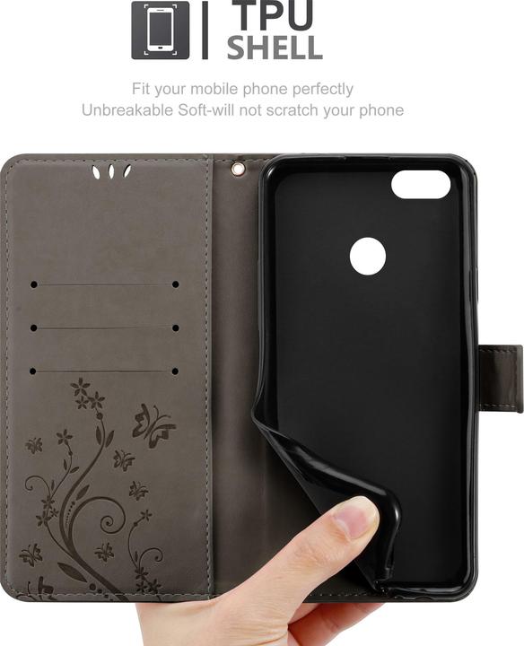 Image du produit Cadorabo Pochette Flower Book (Huawei Y6 Pro (2017))