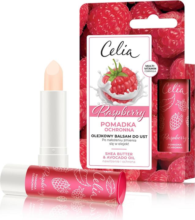 Actual product image Celia Raspberry Protective Lipstick