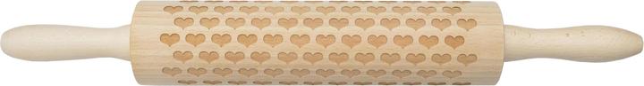 Heidi Cheese Line Wallholz mit Herz-Struktur Sand