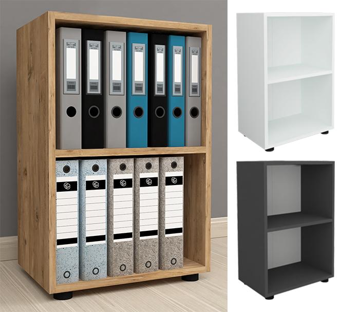 Actual product image VCM Wood Office Stand Shelf Books File Shelf Bookcase Ulas 2f (49 x 32 x 74 cm)