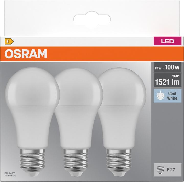 Produktbild Osram Led Base Classic A (E27, 14 W, 1521 lm, 3 x, F)