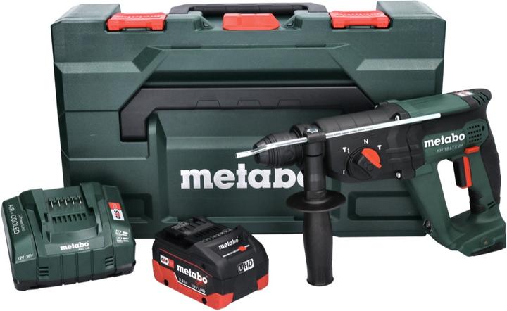 Image du produit Metabo KH 18 LTX 24 Marteau combiné sans fil 18 V 2,1 J SDS plus + 1x batterie 8,0 Ah + chargeur + metaBOX (Fonctionnement sur batterie)