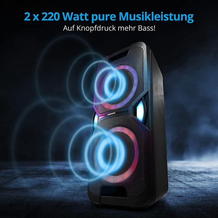 Produktbild Medion P67038 Party-Soundsystem (15 h, Batteriebetrieb)
