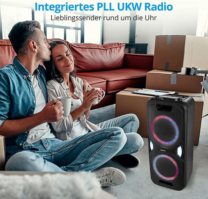 Produktbild Medion P67038 Party-Soundsystem (15 h, Batteriebetrieb)