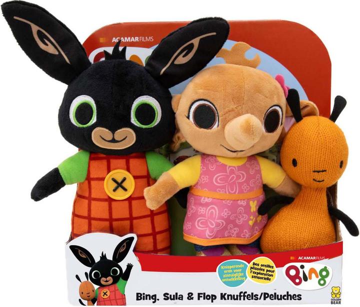 Actual product image Bing Flop and Sula plush 3-pack (7 cm)