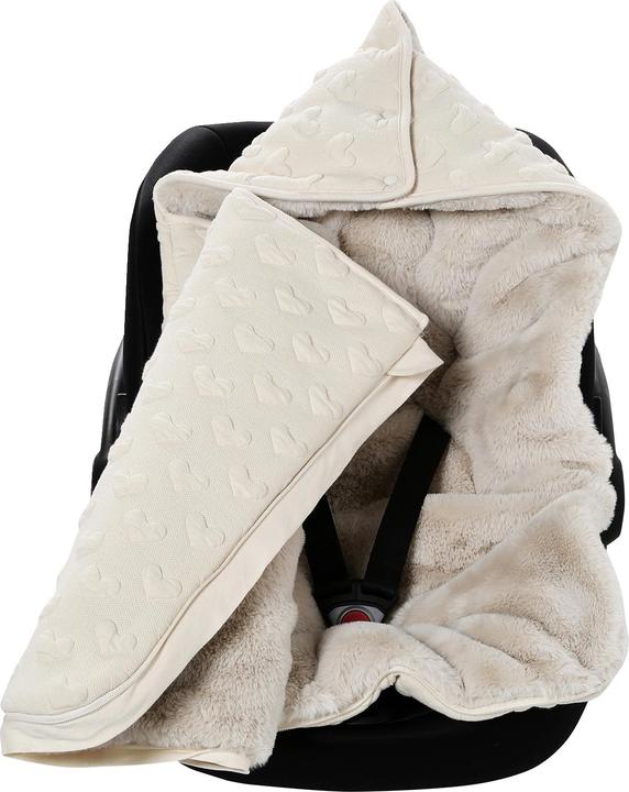 Vertbaudet Warmer Baby Ausfahrsack mit Jacquard-Herzen
