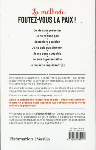 Produktbild Foutez-vous la paix! : la méthode (Französisch, Midal Fabrice, 2022)