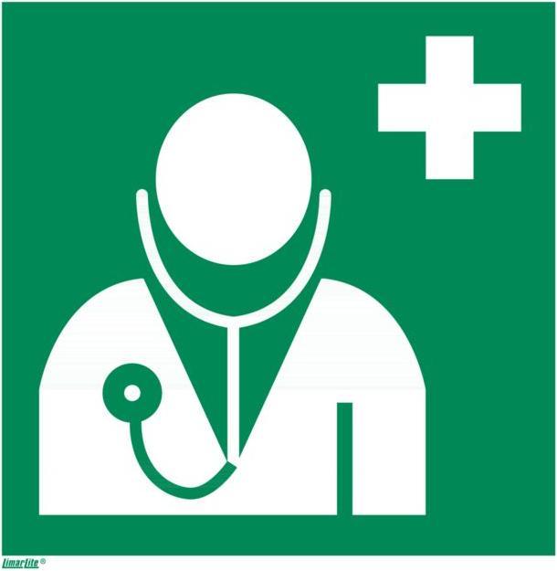 Actual product image Promat Doctor escape sign
