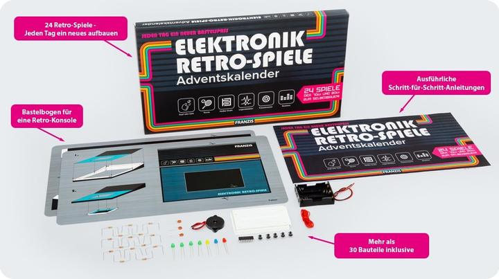 Produktbild Franzis Elektronik Retro-Spiele Bausatz