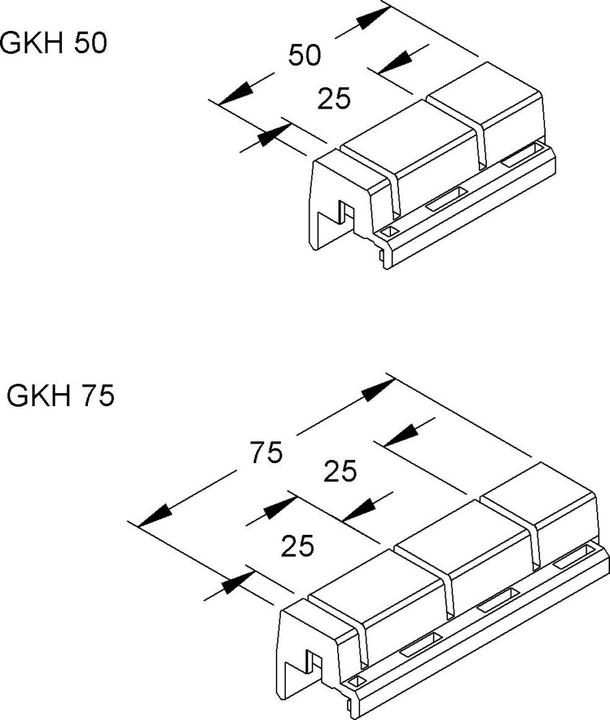 Actual product image Niedax Profile retaining clip GKH 50 W (5 cm)
