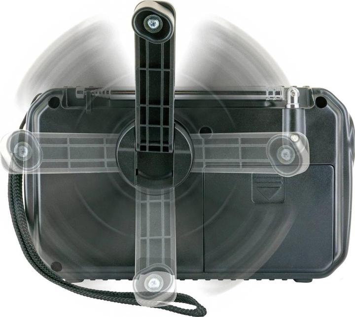 Actual product image Schwaiger Solar Crank Radio with LED Light (AM, FM)