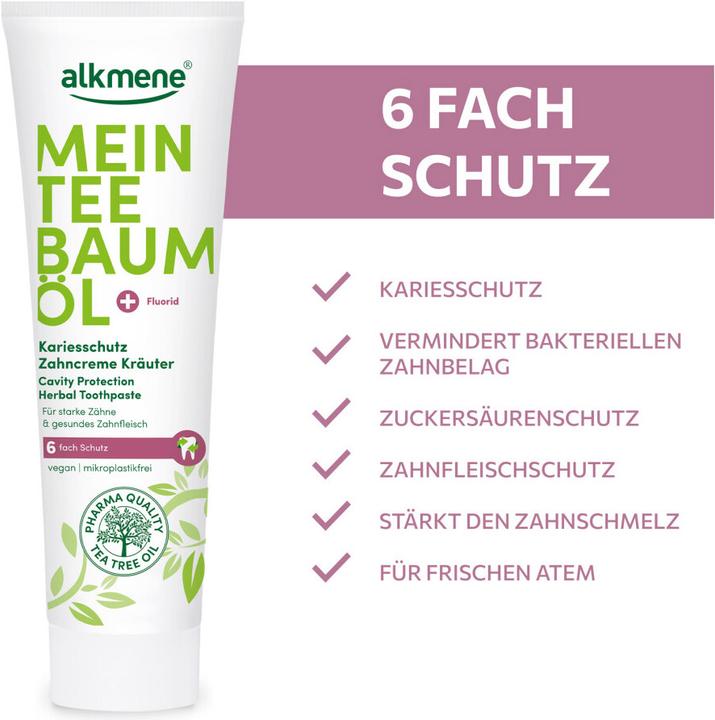 Produktbild Alkmene Kariesschutz Kräuter Zahncreme (100 ml)