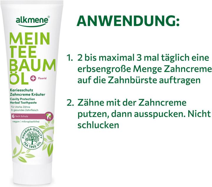 Produktbild Alkmene Kariesschutz Kräuter Zahncreme (100 ml)