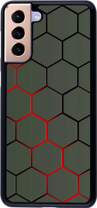 Produktbild PhoneLook Hülle Geometric Line red (Samsung Galaxy S21+ 5G)