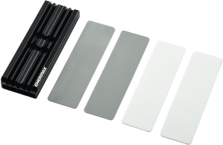 Produktbild Enermax M.2 2280 SSD Aluminium Kühlkörper für PS5/PC doppelseitig inkl. Wärmeleitpads ESC001-B, ro