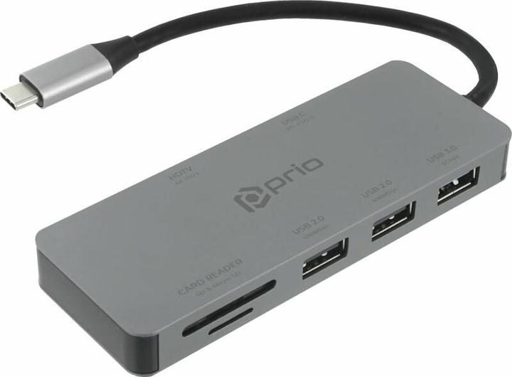 Produktbild prio 7 in 1 Multiport USB C Adapter (USB, USB)
