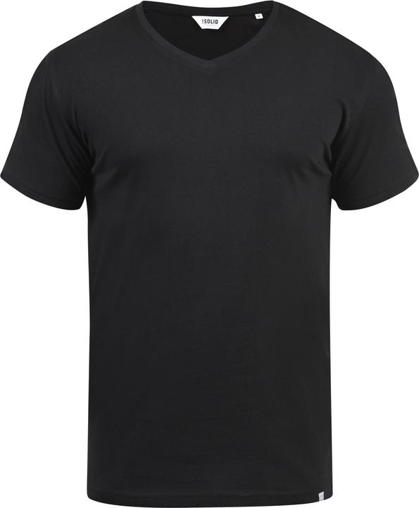 Immagine prodotto Solid Bedo T-Shirt A Maniche Corte Maglietta Da Uomo Con Collo A V In Cotone 100% (XL)