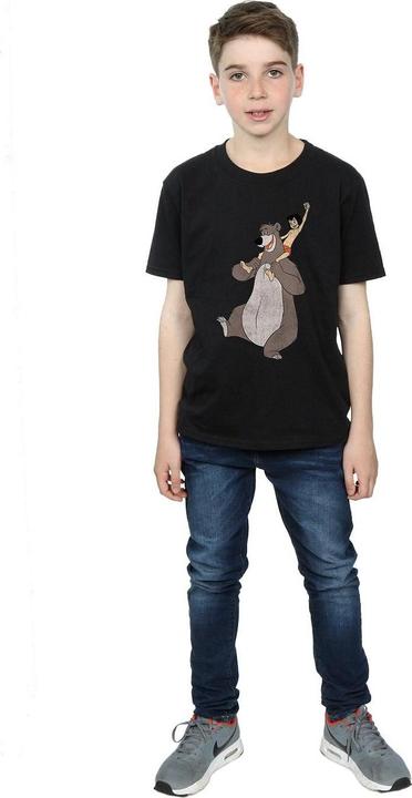 Immagine prodotto Disney Classica TShirt da ragazzo con Mowgli e Baloo in cotone (128)