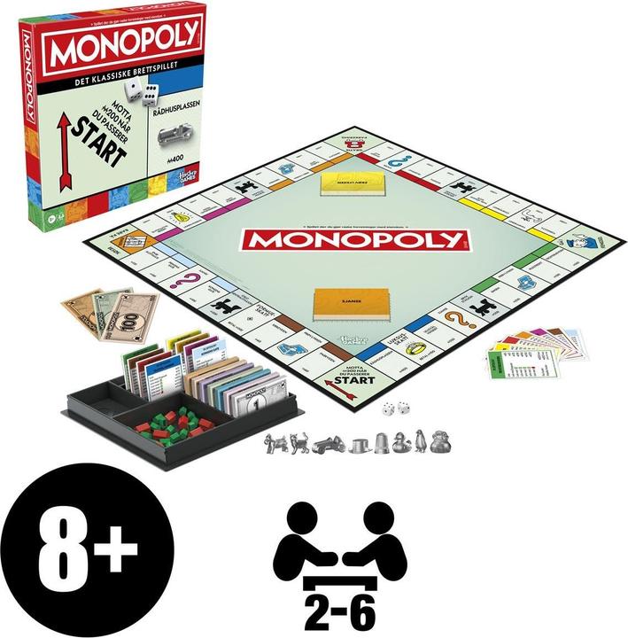 Actual product image Hasbro Monopoly Classic Refresh 90 Year (NO)