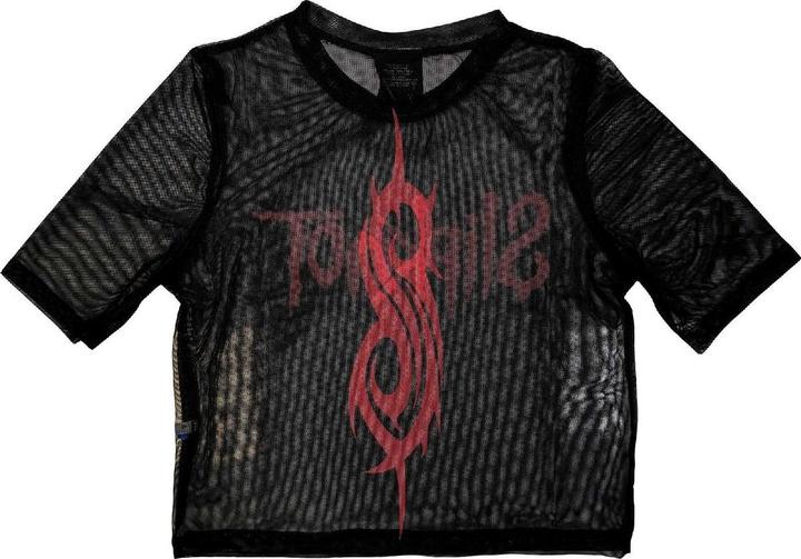 Actual product image Slipknot Womens/Ladies Logo Mesh Crop Top (XXS)