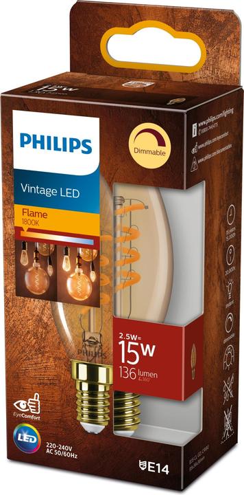 Actual product image Philips LED lamp (E14, 2.50 W, 136 lm, 1 x, F)