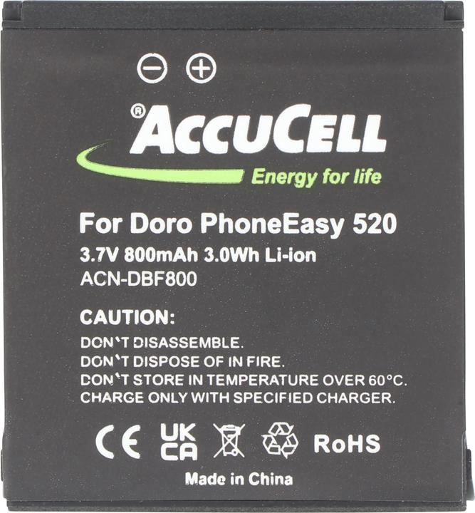 Image du produit Doro Akku 520, DBF-800A, DBF-800B, DBF-800C, DBF-800D, DBF-800E