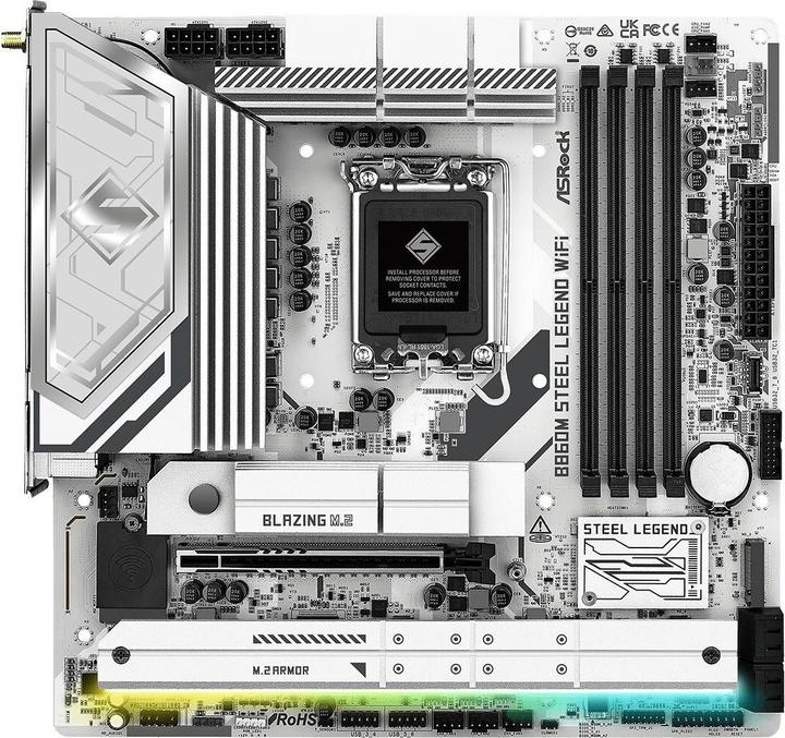 Image du produit AsRock B860M Steel Legend WiFi DDR5 Intel S retail (LGA 1851, Intel B860, mATX)