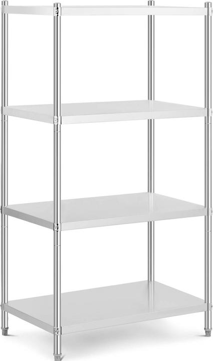 Produktbild Royal Catering Edelstahlregal Küchenregal Gastro Regal Standregal Schwerlastregal 100x60x180 cm