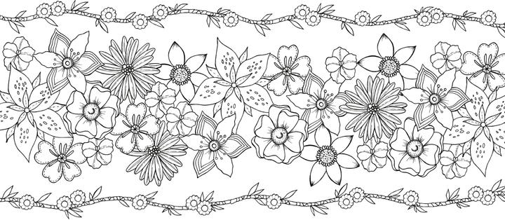 Produktbild Tropical Flowers – Exotische Blumen- und Pflanzen-Motive ausmalen