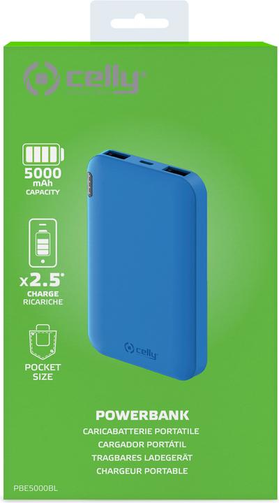 Produktbild Celly Powerbank (5000 mAh, 18.50 Wh)
