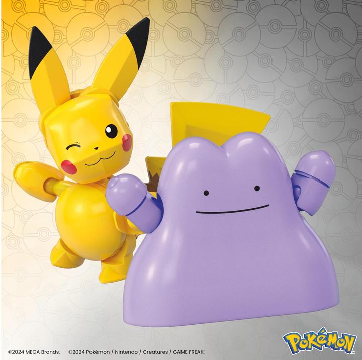 Actual product image MEGA Pokémon 2-piece Pokéball set - Pikachu and Ditto