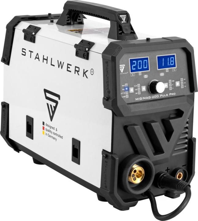 Produktbild Stahlwerk Schweissgerät MIG MAG 200 Puls Pro IGBT Schutzgas Kombigerät mit 200 A