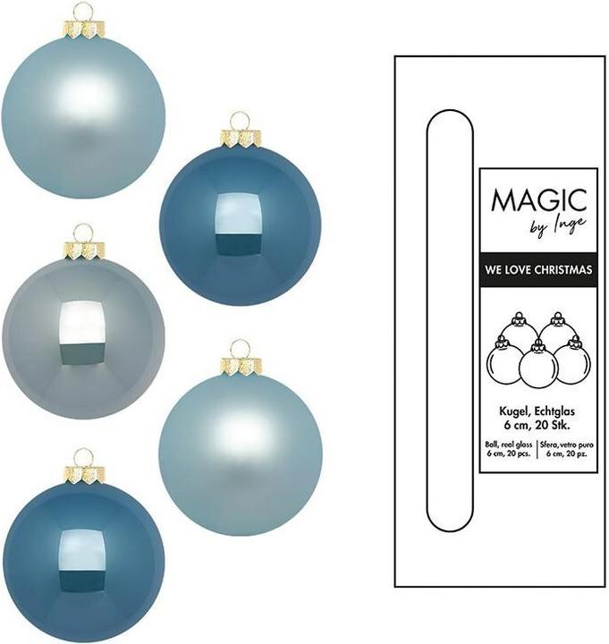 Produktbild Inge’s Glas Christmas Decor Elysian Blue (20 -teilig)