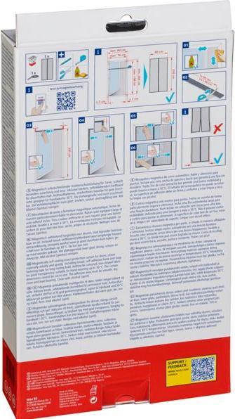 Actual product image tesa Insect screen magnetic curtain for balcony and patio doors, self-closing, mounting without drilling (80 x 200 cm)