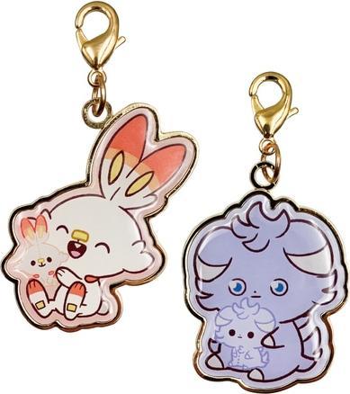 Pokémon Metal Charm Set Scorbunny & Espurr