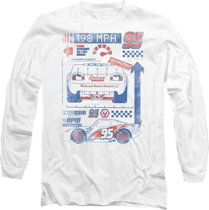 Immagine prodotto Cars 198 MPH Maglietta Saetta Mcqueen Adulto Unisex (M)
