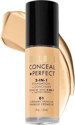 Actual product image Milani Conceal+ Perfect (01 Creamy Vanilla)