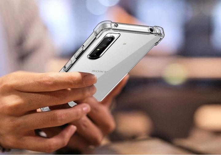 Produktbild Screenguard Sony Xperia 1 II Hülle Crystal Soft Airbag Bumper (Sony Xperia 1 II)