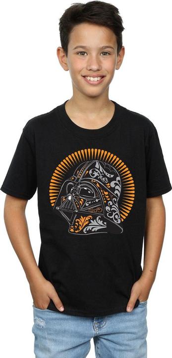 Actual product image Star Wars Boys Darth Vader Dia De Los Muertos T-Shirt (140, 146)