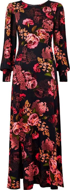 Joe Browns PETITE Dark Floral Tie-Waist Jersey Maxi Dress (38)