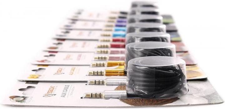 Produktbild Sbox AUX Cable 3.5mm to 3.5mm golden kiwi gold 3535-1.5G (1.50 m, 3.5mm Klinke (AUX))