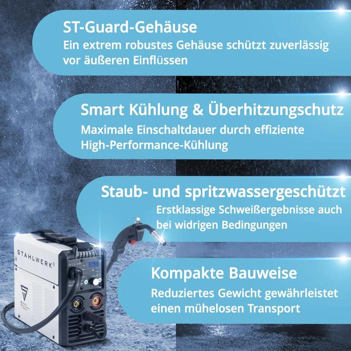 Produktbild Stahlwerk Schweissgerät MIG MAG 160 M IGBT 5 in 1 Kombigerät mit 160 Ampere