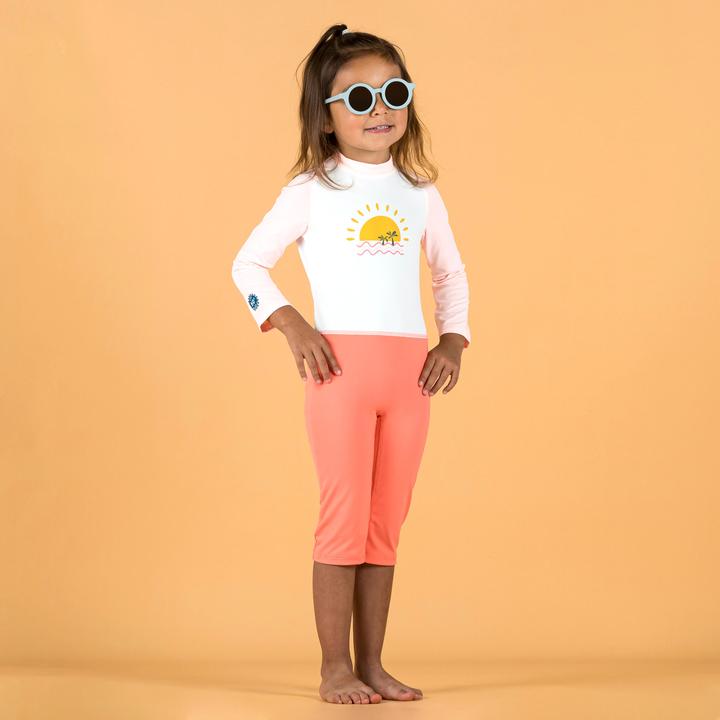 Produktbild Nabaiji UV-Schwimmanzug langarm Baby - rosa Print (5, 6)