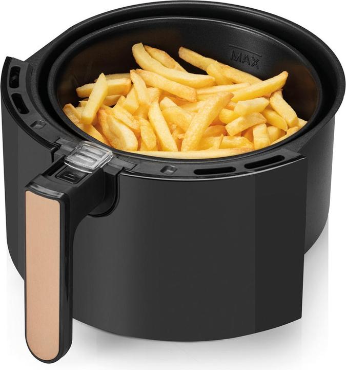 Actual product image Arzum AR2062-G Hot Air Deep Fryer 1350W Overheat Protection, Non-stick Coating Silver, Black