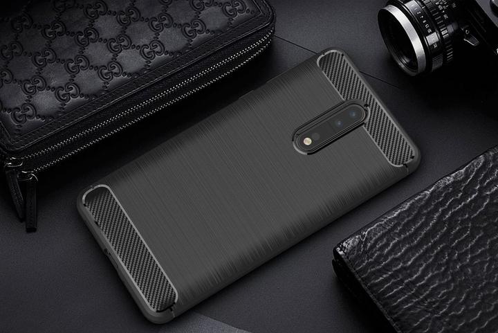 Actual product image Screenguard Nokia 8 Cover Carbon Brushed Soft TPU (Nokia 8)